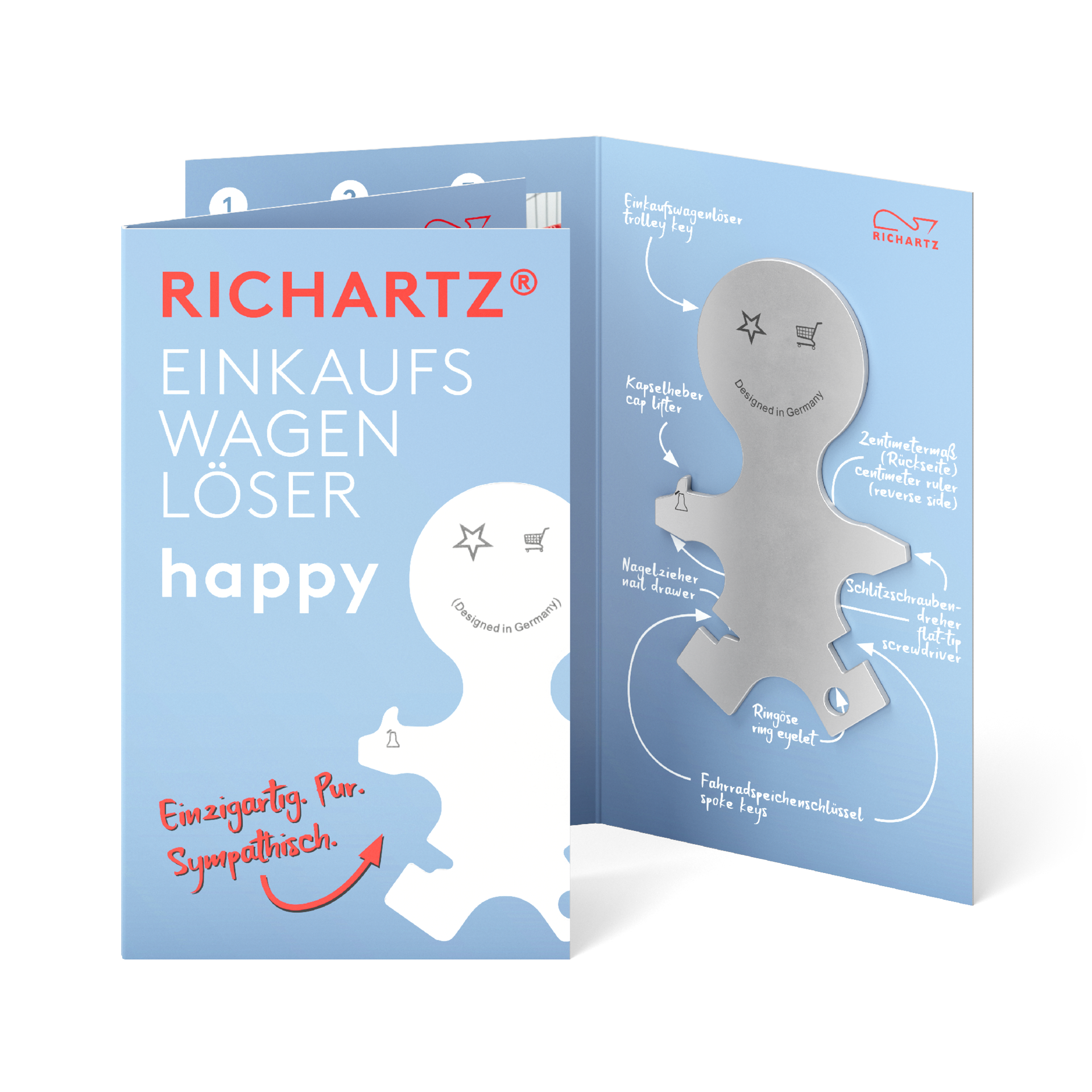 RICHARTZ® EINKAUFSWAGENLÖSER happy
