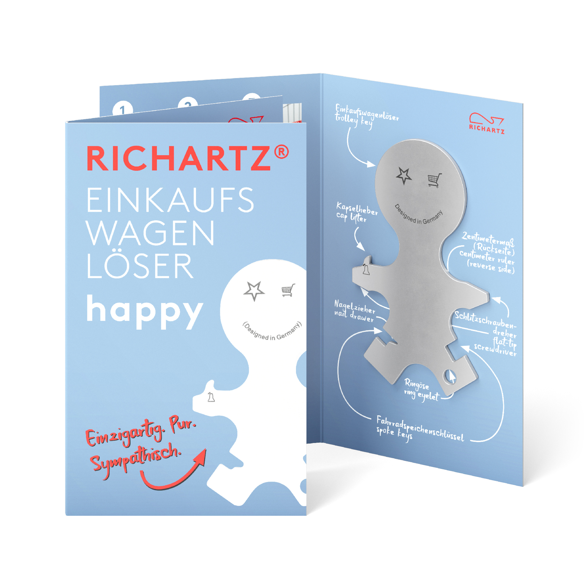 RICHARTZ® EINKAUFSWAGENLÖSER happy