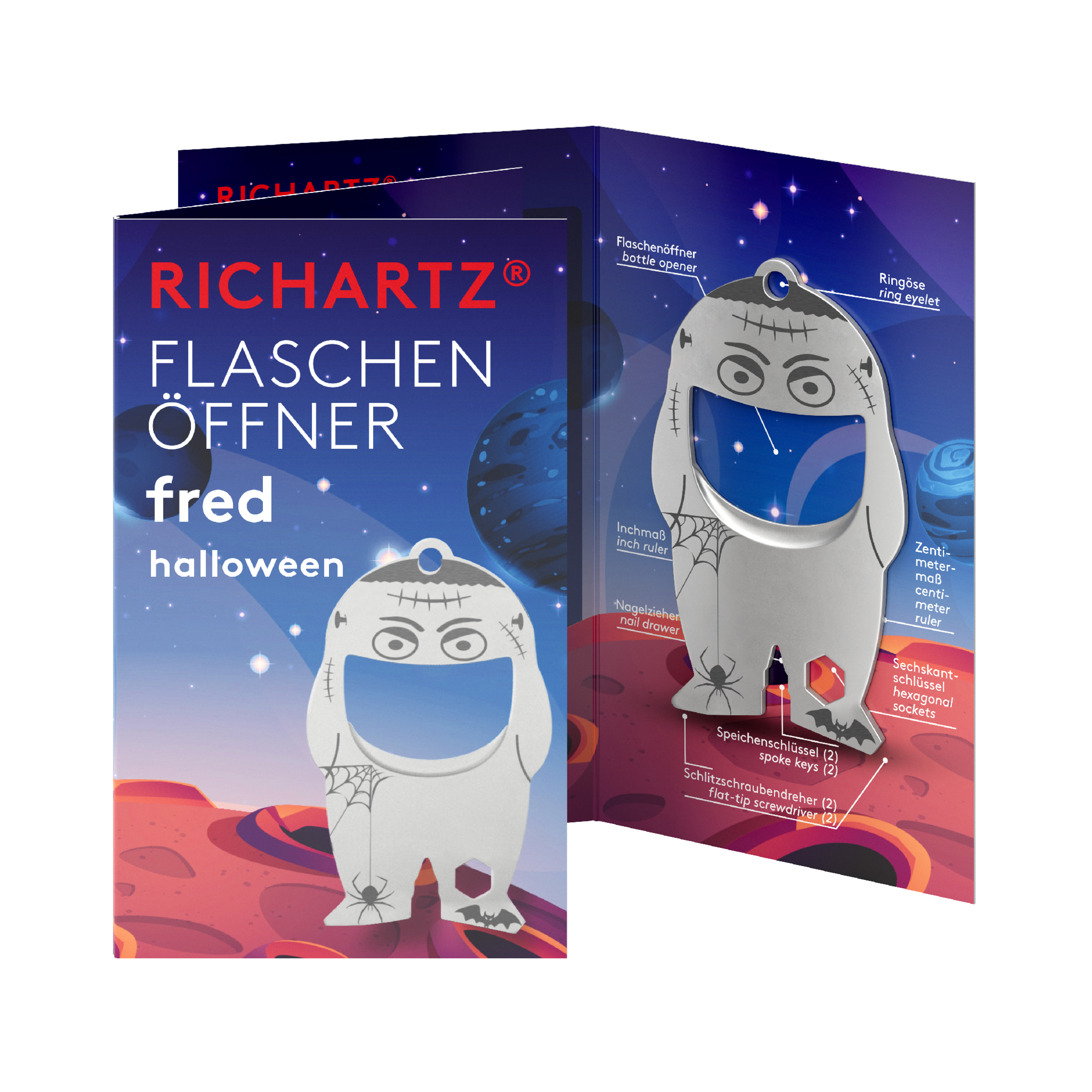 RICHARTZ® FLASCHENÖFFNER fred halloween