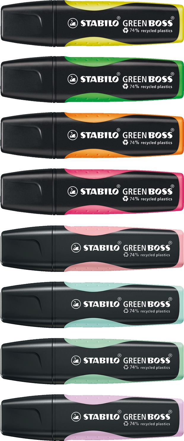 STABILO GREEN BOSS Leuchtmarkierer 4er-Set