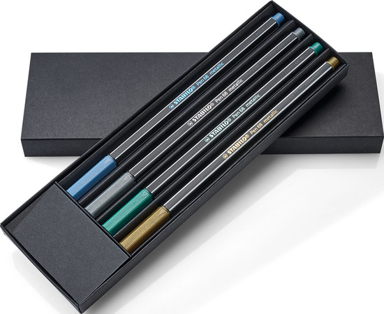 STABILO Pen 68 metallic 4er-Set Fasermaler