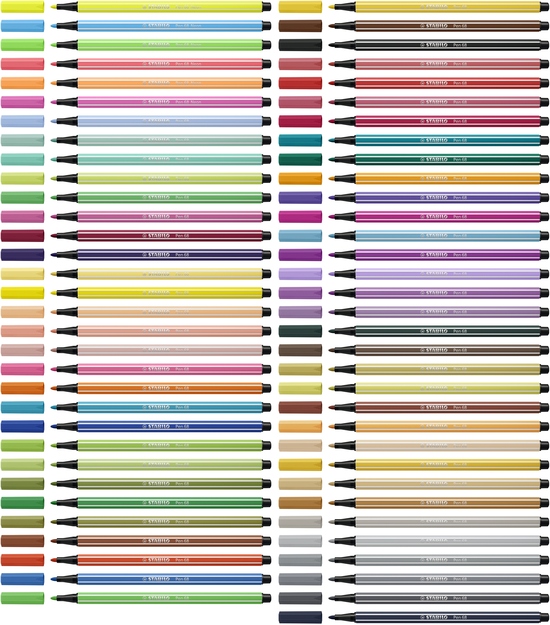 STABILO Pen 68 Click Set für 10 Fasermaler