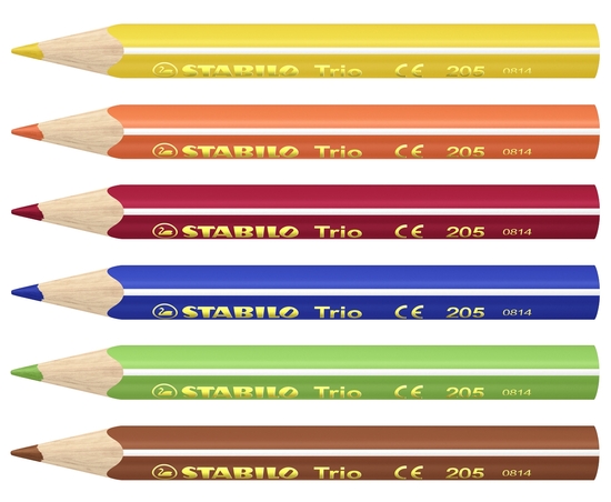 STABILO Trio short Farbstift 6er-Set