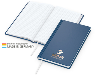 Notizbuch Easy-Book Basic Bestseller Pocket, dunkelblau, Kupferprägung