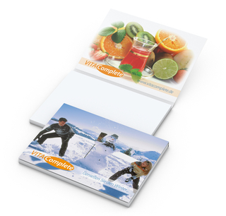 Haftnotiz Cover Karton White Bestseller, 100 x 72 mm, Softcover matt