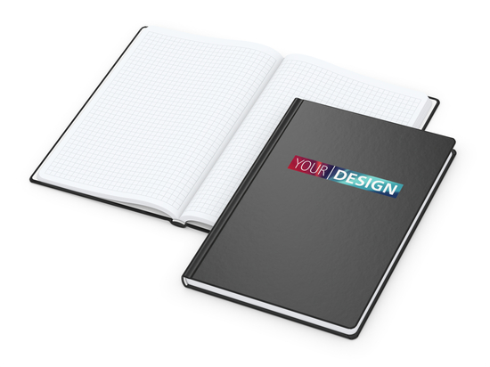 Notizbuch Hardcover Easy-Book Vollkaro A5, Siebdruck-Digital inkl.