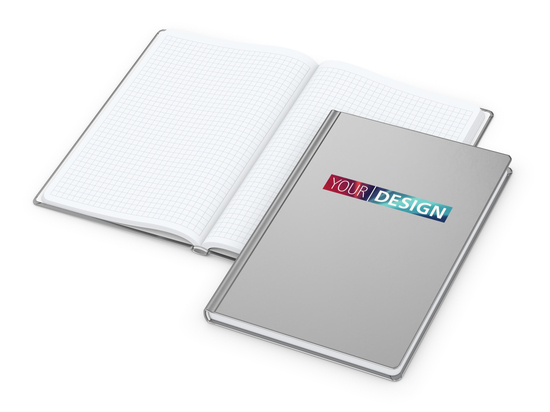 Notizbuch Hardcover Easy-Book Vollkaro A5, Siebdruck-Digital inkl.