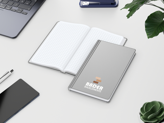 Notizbuch Hardcover Easy-Book Vollkaro A5, Siebdruck-Digital inkl.