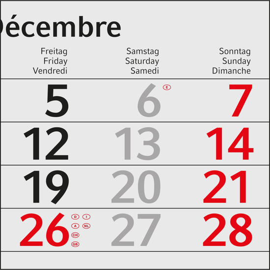 4-Monatskalender Einblatt Budget 4 RECYCLING Schrift modern