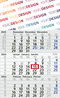 3-Monatskalender Budget 3 Recycling (Einblatt)