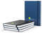 Notizbuch Hardcover Easy-Book Vollkaro Gummiband schmal A5, Siebdruck-Digital inkl.