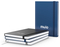 Notizbuch Hardcover Easy-Book Vollkaro Gummiband schmal A5, Silberprägung inkl.