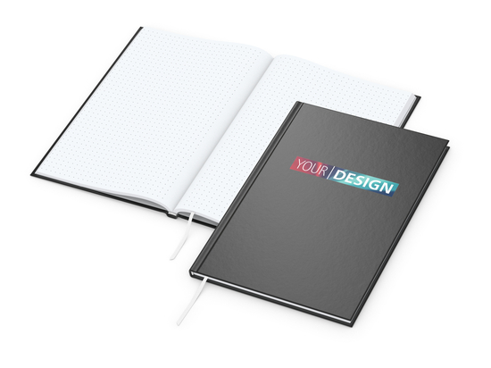 Notizbuch Memo-Book Umfang klein Hardcover matt-farbig, DIN A5, Lineatur Punktraster