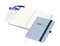 Notizbuch Ocean-Book RECYCLING rPET-Hardcover farbig A5, Lineatur Punktraster, Material-Infoblatt ja