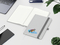 Notizbuch Ocean-Book RECYCLING rPET-Hardcover farbig A5, Lineatur Winkelkaro, Material-Infoblatt nein
