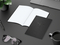 Notizbuch Tablet-Book Farbschnitt Naturkarton-Softcover schwarz, Papierformat/Lineatur DIN A5 / Punktraster, Farbschnitt/Logodruck schwarz/schwarz