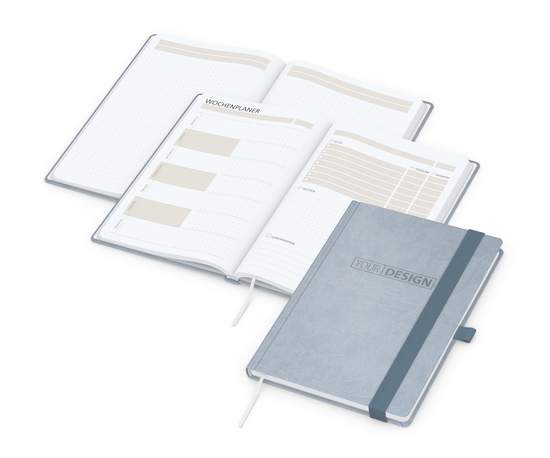 Notizbuch Hardcover orgaLine Mainbook Wochenplaner To-dos Prioritäten Ideen, Papierfarbe Hochweiß