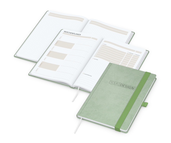 Notizbuch Hardcover orgaLine Mainbook Wochenplaner To-dos Prioritäten Ideen, Papierfarbe Hochweiß