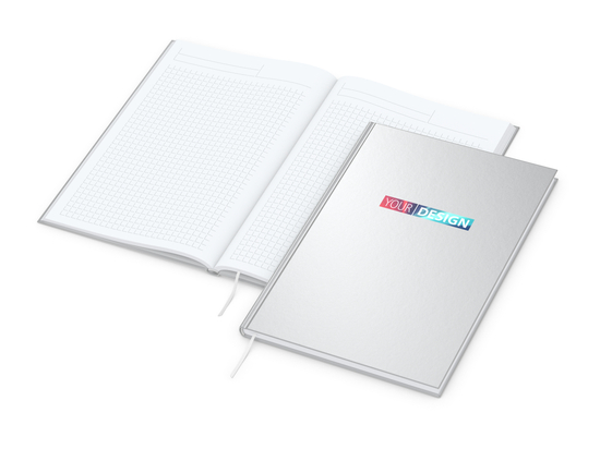 Notizbuch Note-Book Ecken spitz Hardcover matt-farbig
