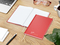Notizbuch Note-Book Ecken spitz Hardcover matt-farbig, DIN A5, Lineatur Winkelkaro