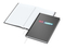Notizbuch Note-Book Ecken spitz Hardcover matt-farbig, DIN A5, Lineatur Winkelkaro