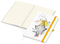 Notizbuch Match-Book Naturpapier-Hardcover individuell bedruckt, DIN A4, Papierfarbe/Lineatur Cremefarben/Punktraster, Einband-Papierfarbe Weiß