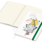 Notizbuch Match-Book Naturpapier-Hardcover individuell bedruckt, DIN A4, Papierfarbe/Lineatur Cremefarben/Punktraster, Einband-Papierfarbe Weiß