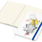 Notizbuch Match-Book Naturpapier-Hardcover individuell bedruckt, DIN A4, Papierfarbe/Lineatur Cremefarben/Punktraster, Einband-Papierfarbe Weiß