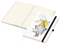 Notizbuch Match-Book Naturpapier-Hardcover individuell bedruckt, DIN A4, Papierfarbe/Lineatur Cremefarben/Punktraster, Einband-Papierfarbe Weiß