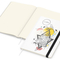 Notizbuch Match-Book Naturpapier-Hardcover individuell bedruckt, DIN A4, Papierfarbe/Lineatur Cremefarben/Punktraster, Einband-Papierfarbe Weiß