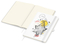 Notizbuch Match-Book Naturpapier-Hardcover individuell bedruckt, DIN A4, Papierfarbe/Lineatur Cremefarben/Punktraster, Einband-Papierfarbe Weiß