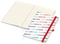 Notizbuch Match-Book Naturpapier-Hardcover individuell bedruckt, DIN A4, Papierfarbe/Lineatur Cremefarben/Winkelkaro, Einband-Papierfarbe Weiß