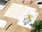 Notizbuch Match-Book Naturpapier-Hardcover individuell bedruckt, DIN A4, Papierfarbe/Lineatur Cremefarben/Winkelkaro, Einband-Papierfarbe Weiß