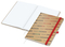 Notizbuch Match-Book Naturpapier-Hardcover individuell bedruckt, DIN A4, Papierfarbe/Lineatur Hochweiß/Punktraster, Einband-Papierfarbe Braun
