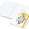Notizbuch Match-Book Naturpapier-Hardcover individuell bedruckt, DIN A4, Papierfarbe/Lineatur Hochweiß/Punktraster, Einband-Papierfarbe Weiß