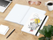 Notizbuch Match-Book Naturpapier-Hardcover individuell bedruckt, DIN A4, Papierfarbe/Lineatur Hochweiß/Punktraster, Einband-Papierfarbe Weiß