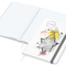 Notizbuch Match-Book Naturpapier-Hardcover individuell bedruckt, DIN A4, Papierfarbe/Lineatur Hochweiß/Punktraster, Einband-Papierfarbe Weiß