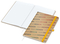 Notizbuch Match-Book Naturpapier-Hardcover individuell bedruckt, DIN A4, Papierfarbe/Lineatur Hochweiß/Winkelkaro, Einband-Papierfarbe Braun