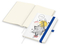 Notizbuch Match-Book Naturpapier-Hardcover individuell bedruckt, DIN A5, Papierfarbe/Lineatur Cremefarben/Punktraster, Einband-Papierfarbe Weiß