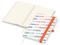 Notizbuch Match-Book Naturpapier-Hardcover individuell bedruckt, DIN A5, Papierfarbe/Lineatur Cremefarben/Punktraster, Einband-Papierfarbe Weiß