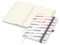 Notizbuch Match-Book Naturpapier-Hardcover individuell bedruckt, DIN A5, Papierfarbe/Lineatur Cremefarben/Punktraster, Einband-Papierfarbe Weiß