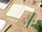 Notizbuch Match-Book Naturpapier-Hardcover individuell bedruckt, DIN A5, Papierfarbe/Lineatur Cremefarben/Winkelkaro, Einband-Papierfarbe Braun