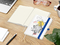 Notizbuch Match-Book Naturpapier-Hardcover individuell bedruckt, DIN A5, Papierfarbe/Lineatur Cremefarben/Winkelkaro, Einband-Papierfarbe Weiß