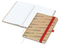 Notizbuch Match-Book Naturpapier-Hardcover individuell bedruckt, DIN A5, Papierfarbe/Lineatur Hochweiß/Punktraster, Einband-Papierfarbe Braun