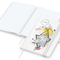 Notizbuch Match-Book Naturpapier-Hardcover individuell bedruckt, DIN A5, Papierfarbe/Lineatur Hochweiß/Punktraster, Einband-Papierfarbe Weiß