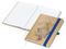 Notizbuch Match-Book Naturpapier-Hardcover individuell bedruckt, DIN A5, Papierfarbe/Lineatur Hochweiß/Winkelkaro, Einband-Papierfarbe Braun
