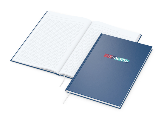 Notizbuch Note-Book EXPRESS Ecken spitz Hardcover matt-farbig, DIN A4