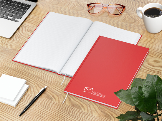 Notizbuch Note-Book EXPRESS Ecken spitz Hardcover matt-farbig, DIN A4