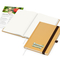 Notizbuch Organic-Book RECYCLING Apfelleder-Hardcover farbig A5, Lineatur Punktraster, Material-Infoblatt ja, Siebdruck-Digital inkl.