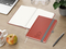Notizbuch Organic-Book RECYCLING Apfelleder-Hardcover farbig A5, Lineatur Punktraster, Material-Infoblatt ja, Blindprägung inkl.